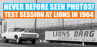 Never before seen photos! Test session at Lions in 1964