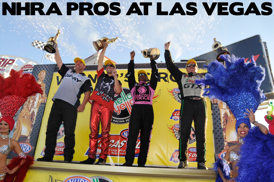 NHRA pros at Las Vegas 